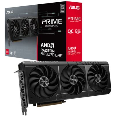 Asus Prime Radeon RX 9070 GRE OC Edition 12GB GDDR6 - Publicité Asus Prime Radeon RX 9070 GRE OC Edition 12GB GDDR6 - Publicité