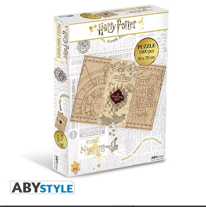 Abysse Corp Harry Potter - Puzzle 1000 Pia¨ces - Carte Du Maraudeur