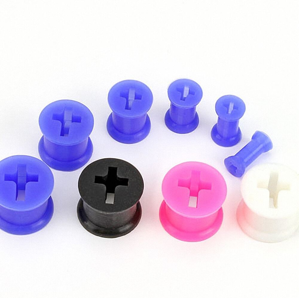 Piercing Street Piercing plug silicone croix -