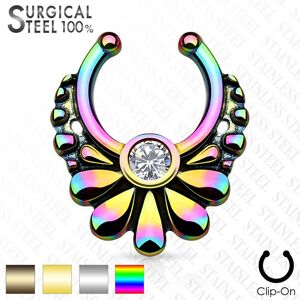 Piercing Street Faux piercing septum fleur -