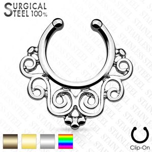 Piercing Street Faux piercing septum floral -