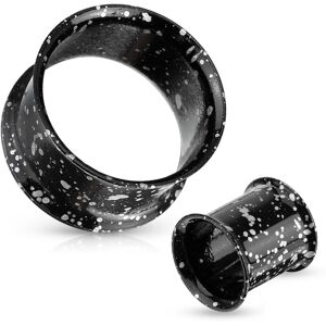 Piercing Street Piercing tunnel noir taches metalliques -