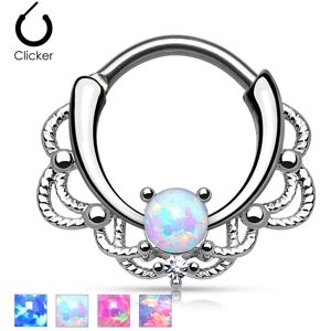 Piercing Street Piercing septum filigrane opale -