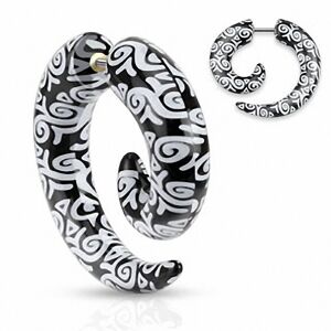 Piercing Street Piercing faux ecarteur spirale tribal -