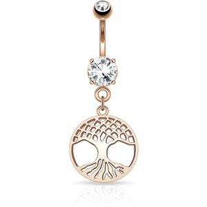 Piercing Street Piercing nombril arbre de vie or rose - Or Rose