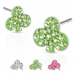 Piercing Street Paire boucles d'oreille trefle -