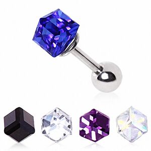 Piercing Street Piercing oreille cartilage cube prisme -