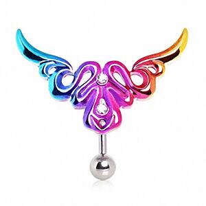 Piercing Street Piercing nombril inverse tribal multicolore strass - Multicolore