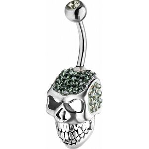 Piercing Street Piercing nombril Crystal Evolution Swarovski Crane Titane G23 - Argente