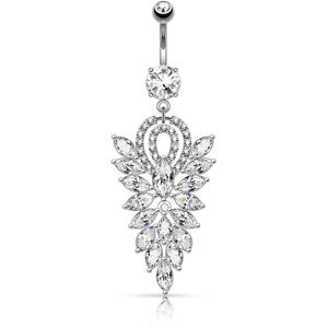 Piercing Street Piercing nombril pendentif chandelier - Argente