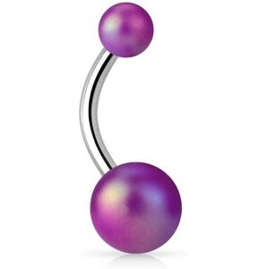 Piercing Street Piercing nombril finition perlee violet - Violet