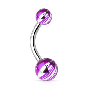 Piercing Street Piercing nombril couleur electrique violet - Violet