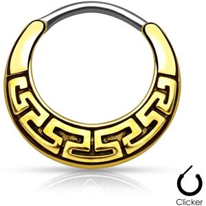 Piercing Street Piercing septum labyrinthe tribal dore - Dore