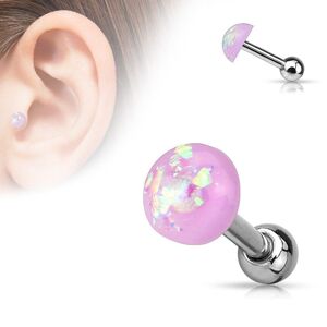 Piercing Street Piercing oreille cartilage dôme opale violet - Violet