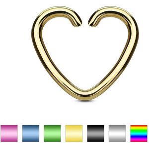 Piercing Street Faux Piercing Oreille Cartilage Titane Coeur - Multicolore