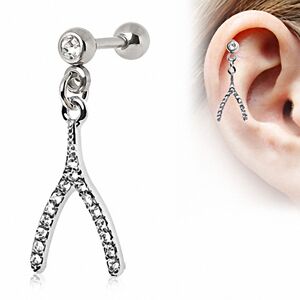 Piercing Street Piercing oreille cartilage helix wishbone - Argente