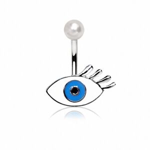 Piercing Street Piercing nombril oeil bleu - Argente