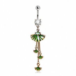 Piercing Street Piercing nombril pendentif coquillages - Argente