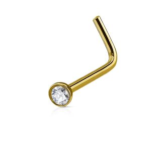 Piercing Street Piercing nez tige L dore crystal - Dore