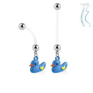 Piercing Street Piercing nombril de grossesse canard bleu - Bleu