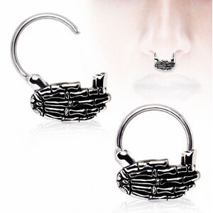 Piercing Street Piercing septum main de squelette -