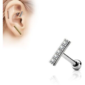 Piercing Street Piercing oreille cartilage barre argentee - Argente