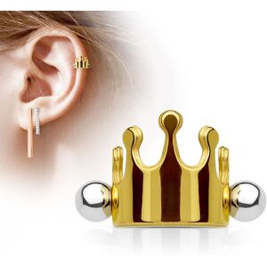 Piercing Street Piercing Oreille Helix Cartilage Manchette Couronne Doree - Dore