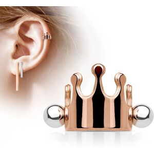 Piercing Street Piercing Oreille Helix Cartilage Manchette Couronne Or Rose - Or Rose