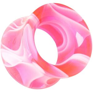 Piercing Street Piercing tunnel acrylique marbre rose - Rose