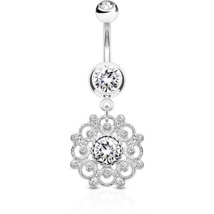 Piercing Street Piercing nombril vintage cercle filigrane - Argente