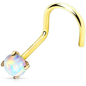 Piercing Street Piercing nez or 14 carats opale - Dore