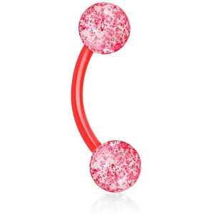 Piercing Street Piercing arcade bioflex glitter rouge - Rouge