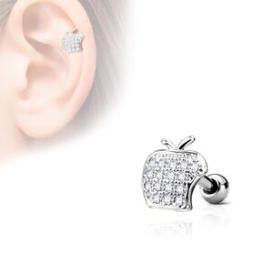 Piercing Street Piercing oreille cartilage helix pomme strass - Argente