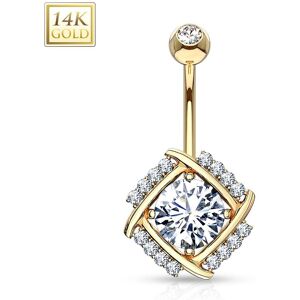 Piercing Street Piercing nombril Or Jaune 14 Carats moulin a vent - Dore