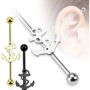 Piercing Street Piercing industriel oreille ancre marine -