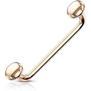 Piercing Street Piercing agrafe 90° disques plats or rose - Or Rose