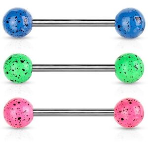 Piercing Street Piercing langue taches - Multicolore