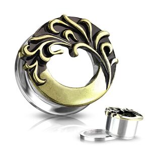 Piercing Street Piercing tunnel vague tribale dore antique - Dore