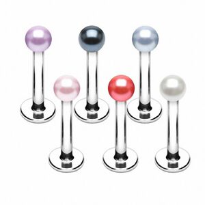 Piercing Street Piercing oreille Labret Monroe Imitation Perle - Argente