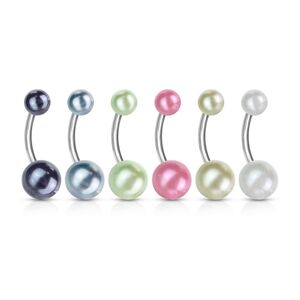 Piercing Street Piercing nombril Boules Acrylique Perlees - Multicolore