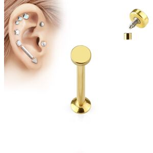 Piercing Street Piercing oreille labret vissage interne rond dore - Dore