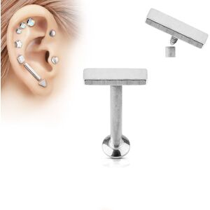 Piercing Street Piercing oreille labret vissage interne barre argente - Argente