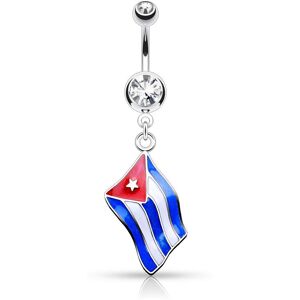 Piercing Street Piercing nombril Drapeau Cuba - Argente