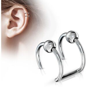 Piercing Street Faux Piercing Oreille Cartilage acier Billes - Argente