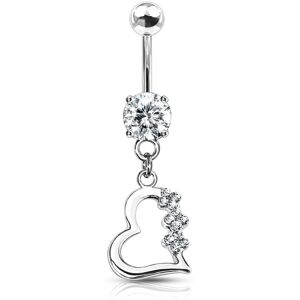 Piercing Street Piercing nombril Titanium Pendentif Coeur -