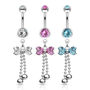 Piercing Street Piercing nombril ruban perles -