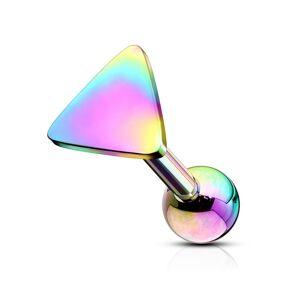 Piercing Street Piercing oreille cartilage helix triangle multicolore - Multicolore