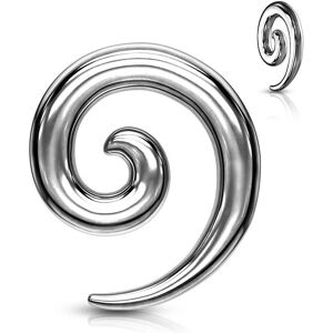 Piercing Street Piercing ecarteur oreille spirale acier chirurgical - Argente