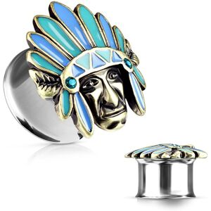 Piercing Street Piercing tunnel chef tribal - Argente