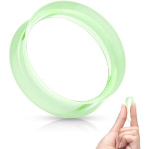 Piercing Street Piercing tunnel en silicone vert ultra souple - Vert